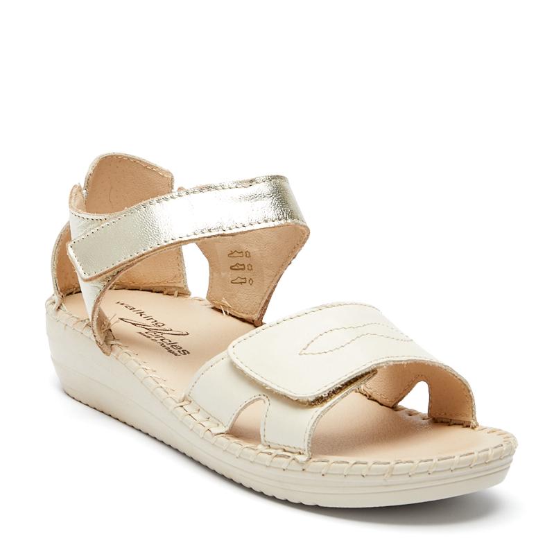 2381-napa-beige-metal-beige Сандалии жен.кожа-кожа бежевый-металлик